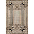 Hand-tufted Beige New Zealand Wool Gabbhe Rug (5' x 7'6)