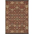 Hand-knotted Multi Wool Laredo Rug (3'6 x 5'6)