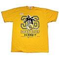 Free correlative guidepost for stop smoking money jar label Jerome Bettis Yellow 'Last Stop' Short-sleeve T-shirt