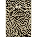 Beige Polypropylene Rug (3'6 x 5'6)