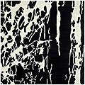 Handmade Soho Deco Black/ White New Zealand Wool Rug (6' Square)