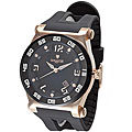 Lancaster Italy Men's Barreto Solo Tempo Rose Goldplated Case Watch