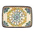 Ceramic 'Golden Harvest' Rectangular Plate (Mexico)