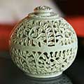 Soapstone 'Jasmine Rose' Jar (India)