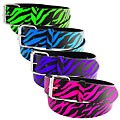 H2W Brand Unisex Zebra Print Fashion Belt