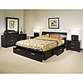 Monaco Queen-size 3-piece Storage Bedroom Set