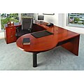 Mayline Mira Wood Veneer 4-piece Workstation