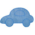Handmade Soho Car Blue New Zealand Wool Rug (3'6 x 5'6)