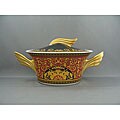 Free efficient guideline for china Gold Versace Medusa Covered Vegetable Bowl