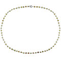 Sterling Silver Citrine Bead Necklace