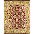 Handmade Classic Red/ Gold Wool Rug (9'6 x 13'6)