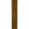 Handmade Heritage Kerman Green/ Gold Wool Runner (2'3 x 16')