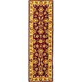 Handmade Heritage Kerman Red/ Gold Wool Runner (2'3 x 16')