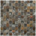 SomerTile 12x12-in Basilica 1-in Cologne Glass/Stone Mosaic Tile (Pack of 10)
