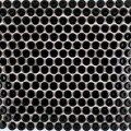 SomerTile Penny Black Glazed Porcelain Tile Sheets (Case of 10)