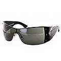 Alexander McQueen 4051/S Women's Black Wraparound Sunglasses