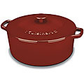 Cuisinart CI670-30CR Enameled Cast Iron 7-quart Red Casserole