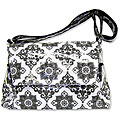 Trend Lab Versailles Black and White Messenger Diaper Bag