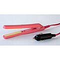 ISO Mini Light Pink 0.5-inch Tourmaline Hair Straightener for Car Use