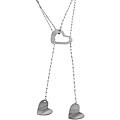 14k White Gold 'Amore' Lariat Necklace