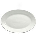 Oneida 12.625-in White Rolled Edge Ceramic Platters (Pack of 12)