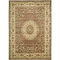 Garden Aubusson Brown Rug (9'6 x 13'6)