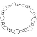 14k White Gold Heart Contempo Necklace
