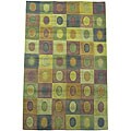 Hand Knotted rug index Indo Tibetan Hand-knotted Wool Rug (5' x 8')