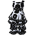 AnnLoren Black and White Floral American Girl Doll Outfit