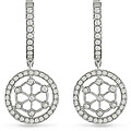 18k White Gold 5/8ct TDW Diamond Circle Earrings (G-H, I1)