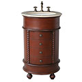 Mars 22-inch Single-sink Cream Marfil Marble-top Vanity