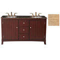 Alexis 60-inch Double-sink Granite Top Vanity