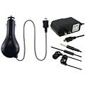 3-piece Headset and Micro USB Car and Travel Charger