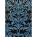 Hand-tufted Alexa Pino Collection Floral Brown Rug (5' x 8')