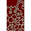 Contemporary Red Area Rug (5'5 x 7'7)