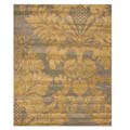 Hand-tufted Grey / Gold Wool Rug (9' x 12')