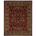 Hand-tufted Delhi Burgundy New Zealand Wool Rug (8' x 10')