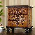 Cedar 'Illusion' Jewelry Chest (Peru)