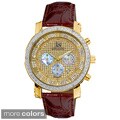 Joshua & Sons Men's Diamond Chronograph Strap Watch