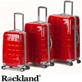 Rockland Elite Designer Red 3-piece Hardside Spinner Luggage Set