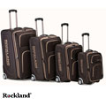Rockland Polo Equipment Olympian 4-piece Brown Expandable Luggage Set