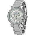 Akribos XXIV Women's Stainless Steel Diamond Chronograph Bracelet Watch