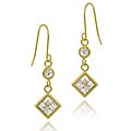 Icz Stonez 10k Gold Cubic Zirconia Dangling Earrings