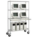 Safco Metallic 48-inch Wire LAN Management System 