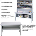Safco E-Z Sort Grey Metal Sorting Table Base
