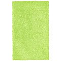 Hand-woven Chenille Green Shag Rug (2'6 x 4'2)