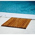 Square Teak String Poolmat
