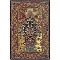 Handmade Heritage Heirloom Multicolor Wool Rug (2' x 3')