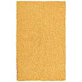 Hand-woven Yellow Chenille Shag Rug (2'6 x 4'2)