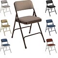 NPS Fabric Upholstered Premium Folding Chairs (Pack of 4)